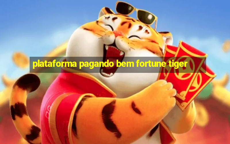 plataforma pagando bem fortune tiger