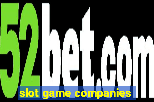 slot game companies