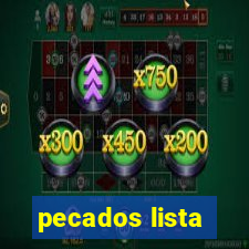 pecados lista