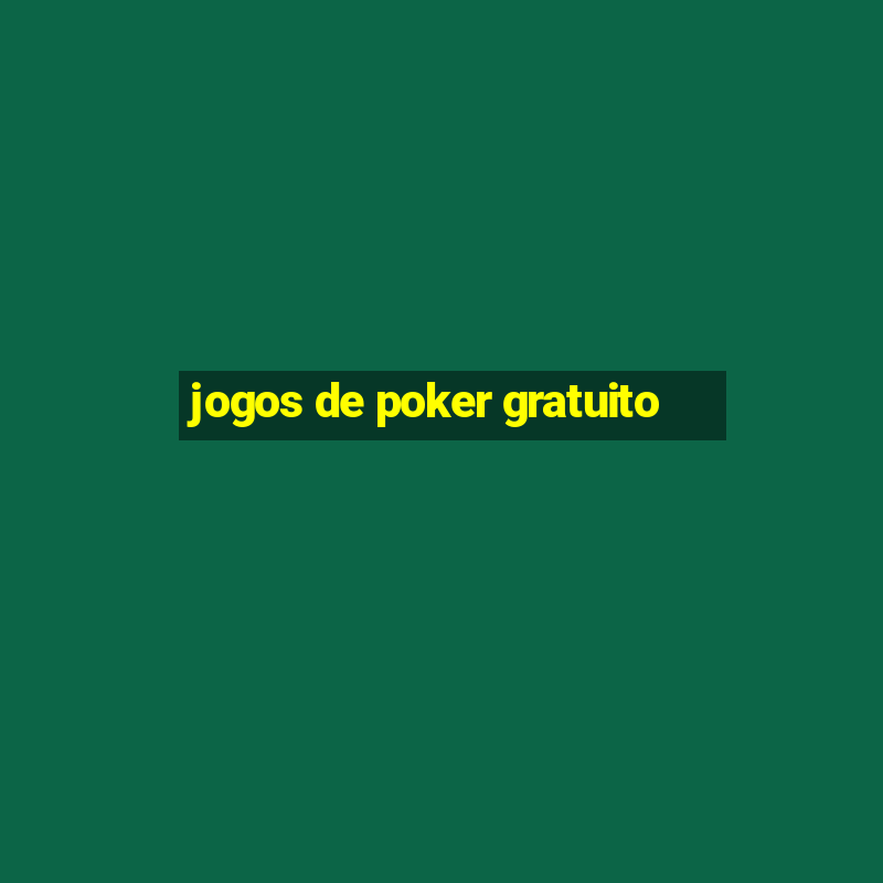 jogos de poker gratuito