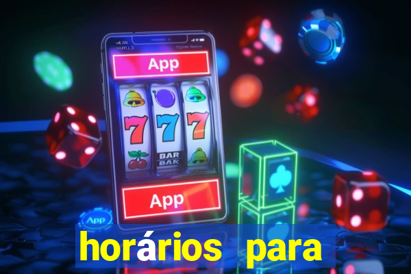 horários para jogar fortune rabbit