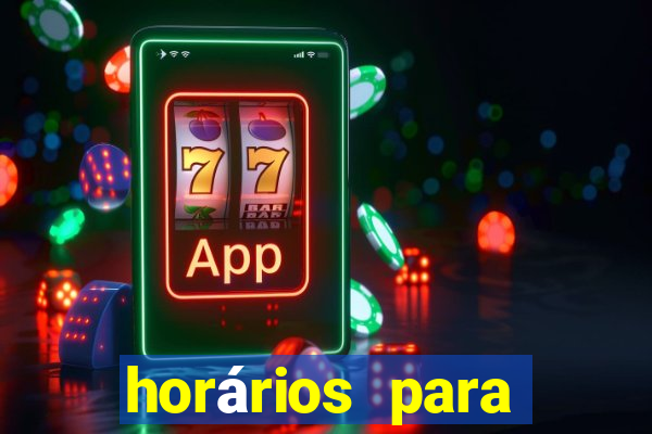 horários para jogar fortune rabbit