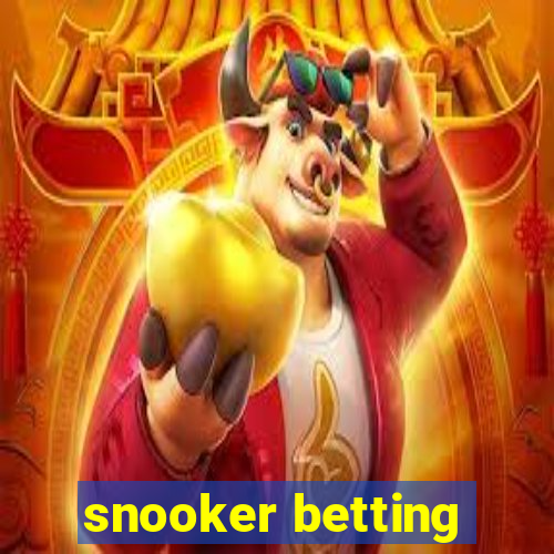 snooker betting