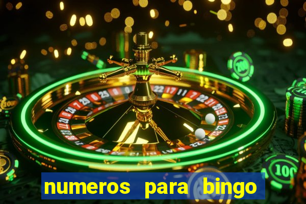 numeros para bingo de 1 a 100