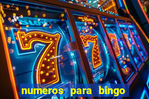 numeros para bingo de 1 a 100