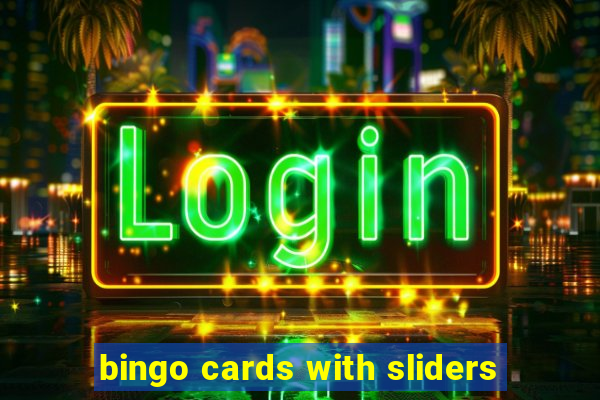 bingo cards with sliders