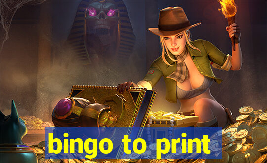 bingo to print