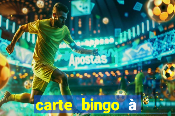 carte bingo à imprimer gratuit