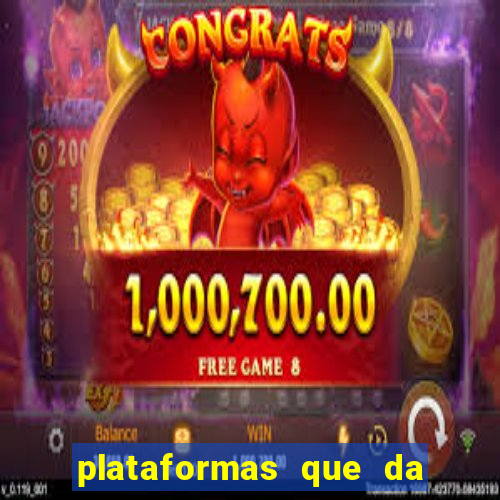 plataformas que da bonus de cadastro