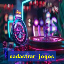 cadastrar jogos online caixa