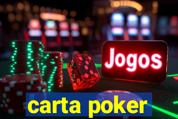 carta poker