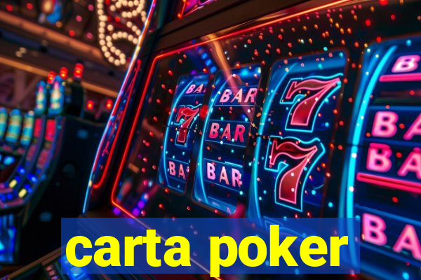 carta poker