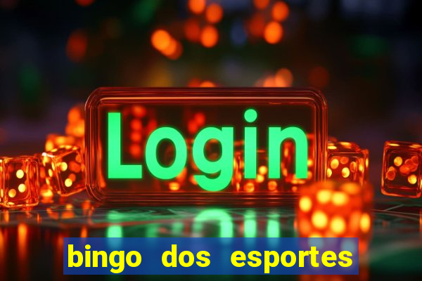 bingo dos esportes para imprimir