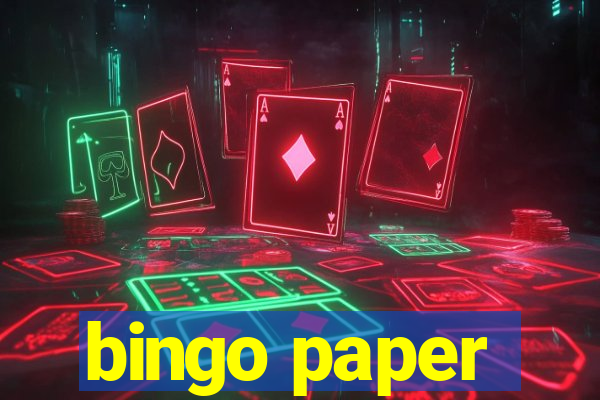 bingo paper