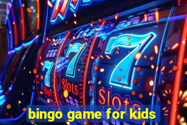 bingo game for kids