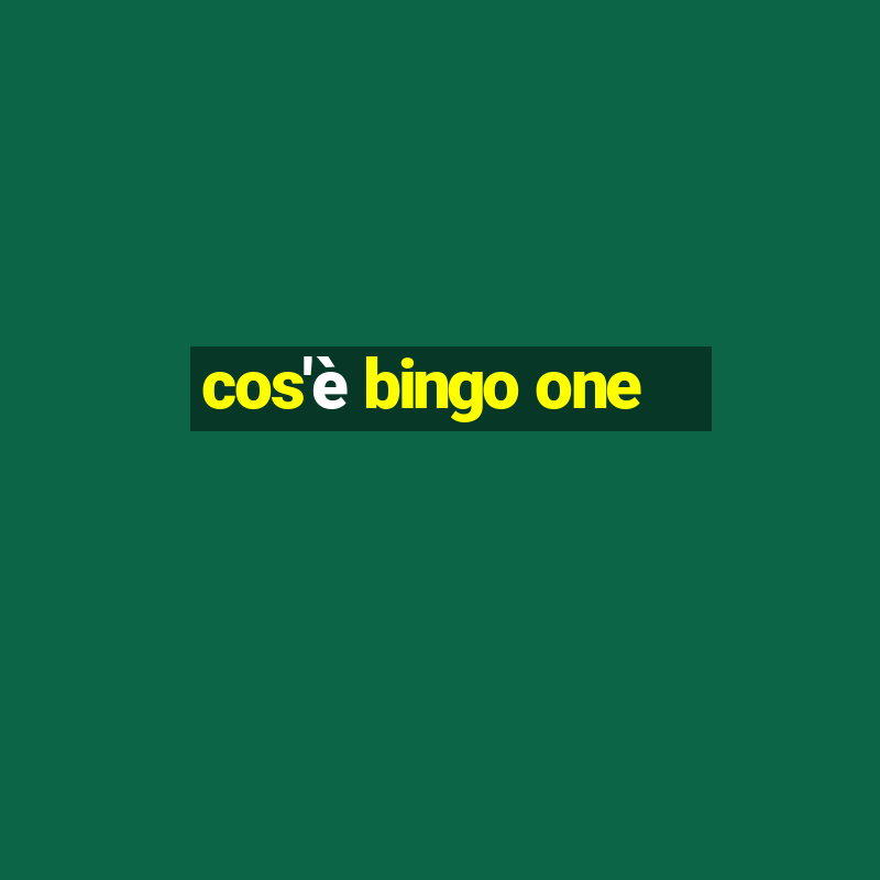 cos'è bingo one