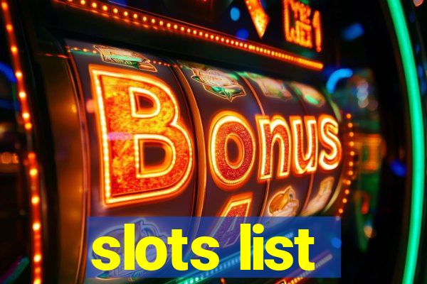 slots list