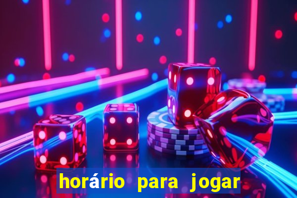 horário para jogar fortune tiger hoje