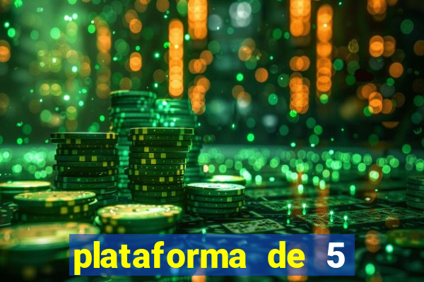 plataforma de 5 reais de b么nus