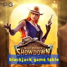 blackjack game table