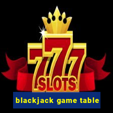 blackjack game table