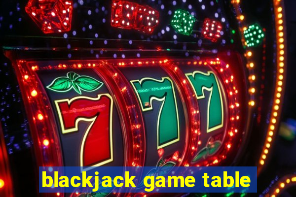 blackjack game table