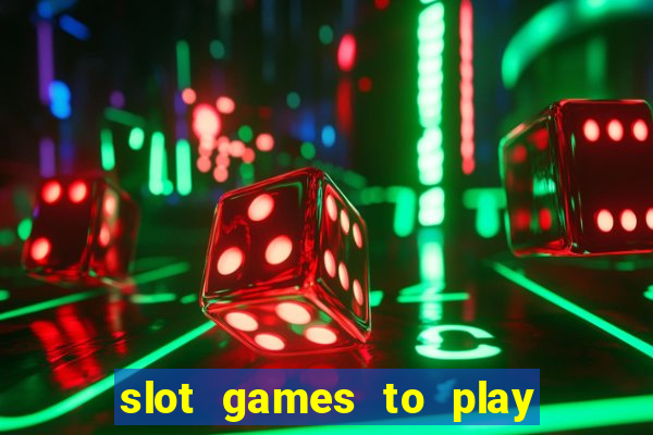 slot games to play for free