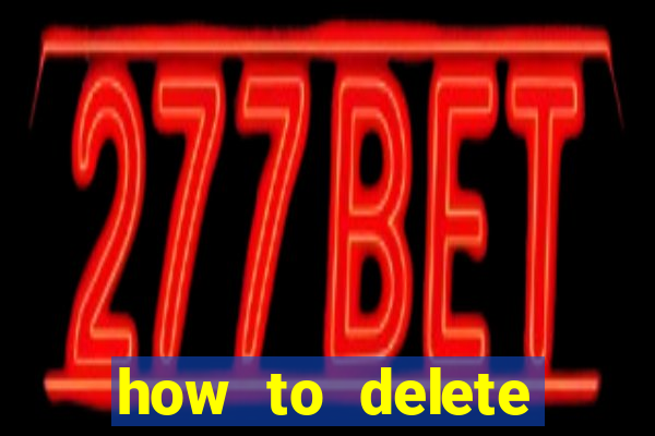 how to delete account in bingo plus