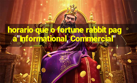 horario que o fortune rabbit paga