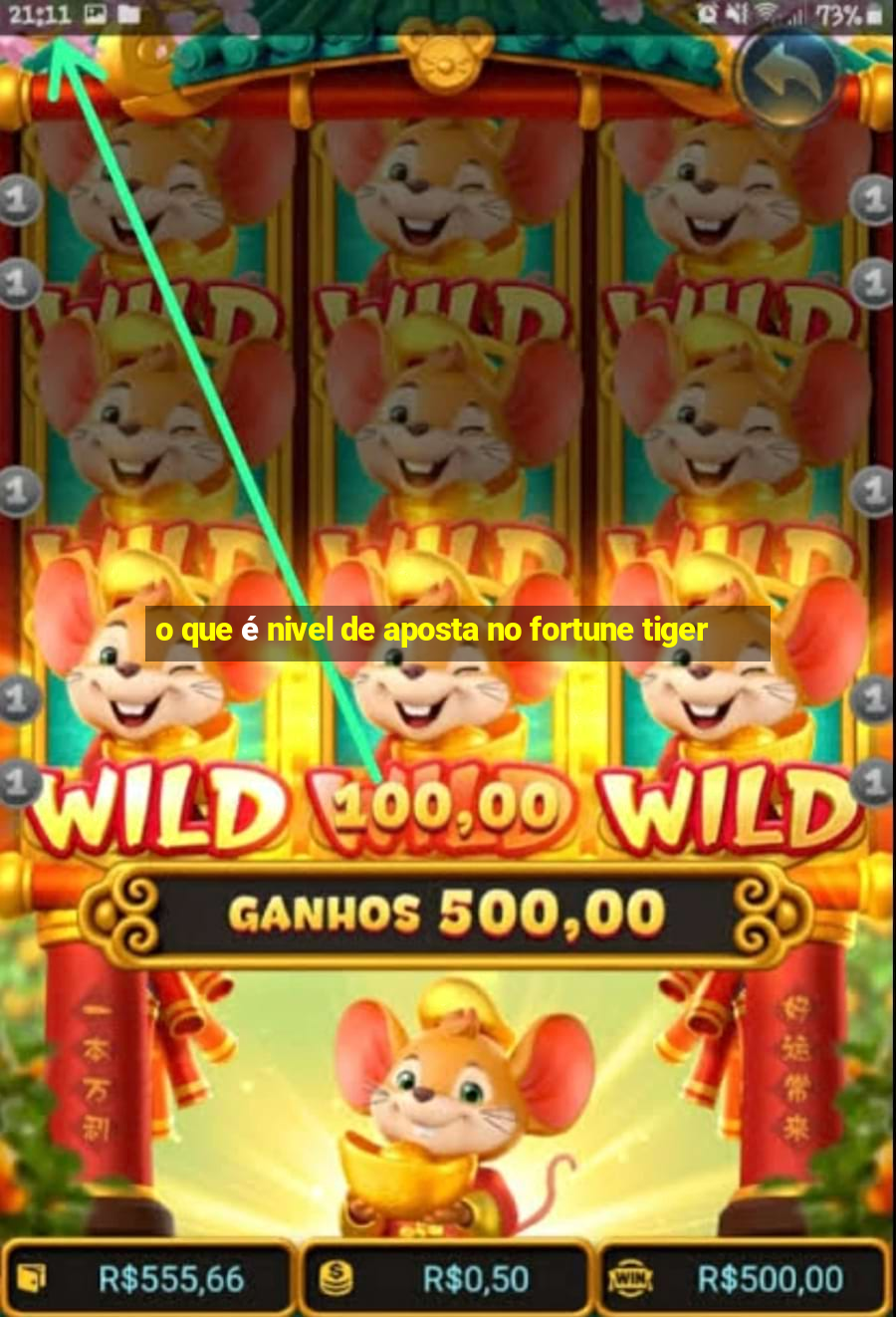 o que é nivel de aposta no fortune tiger