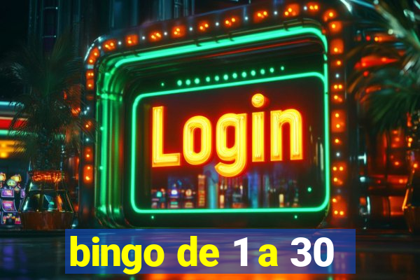 bingo de 1 a 30