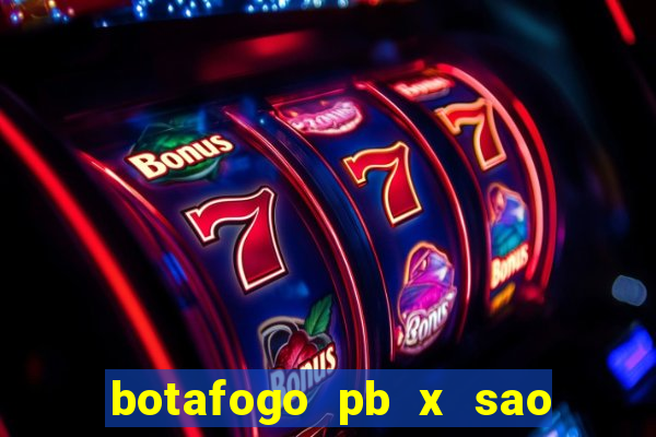 botafogo pb x sao jose palpite