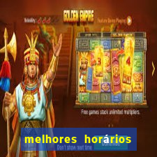 melhores horários para ganhar no fortune tiger