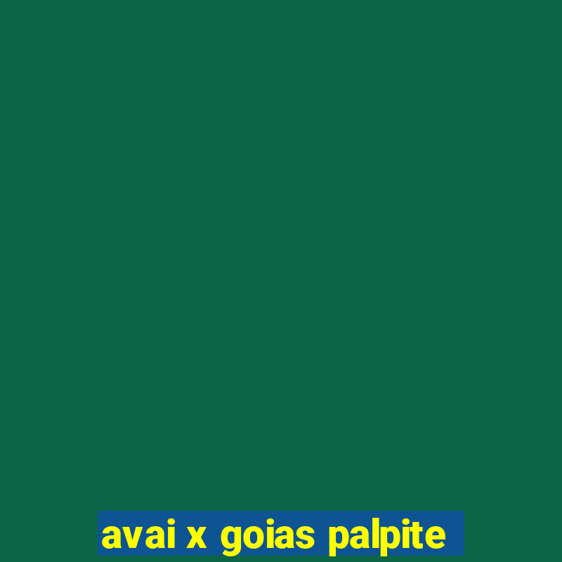 avai x goias palpite