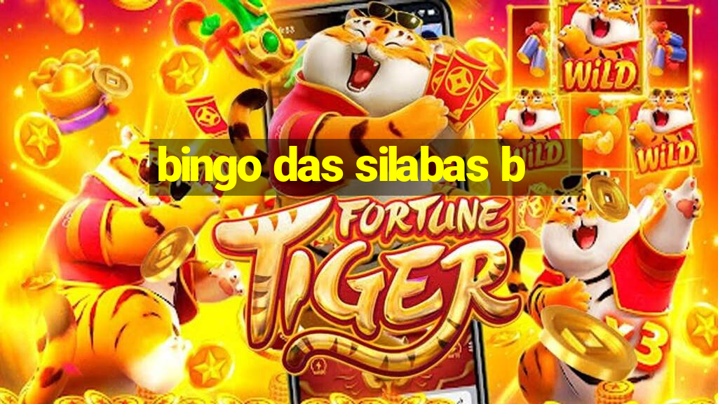 bingo das silabas b