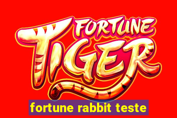 fortune rabbit teste