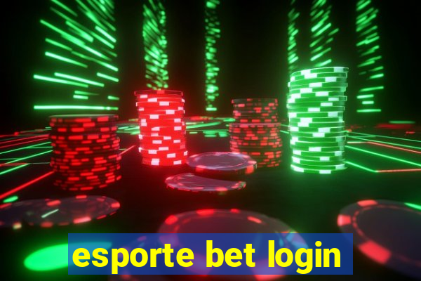 esporte bet login