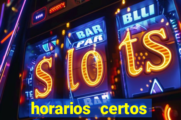 horarios certos para jogar fortune tiger