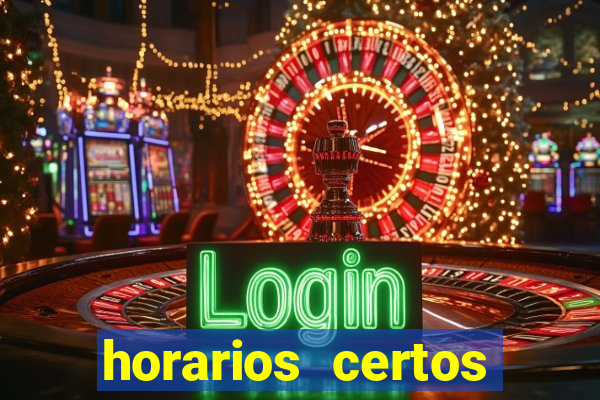 horarios certos para jogar fortune tiger