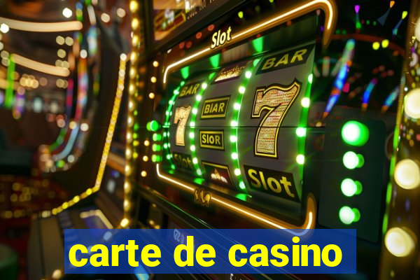 carte de casino