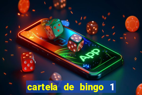 cartela de bingo 1 a 50