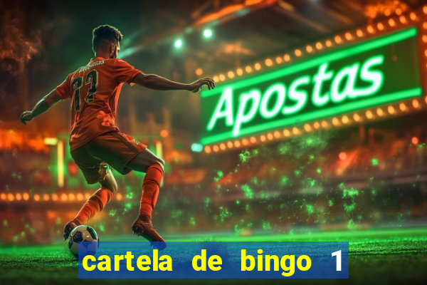 cartela de bingo 1 a 50