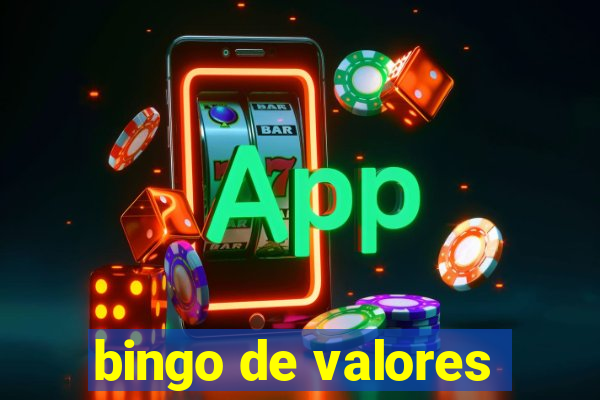 bingo de valores