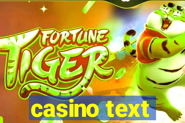 casino text