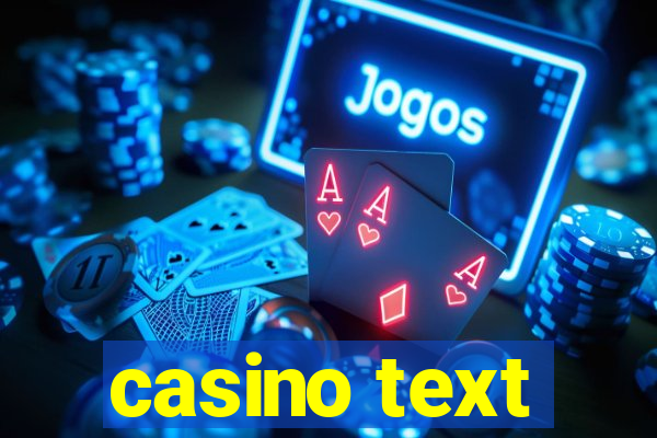 casino text