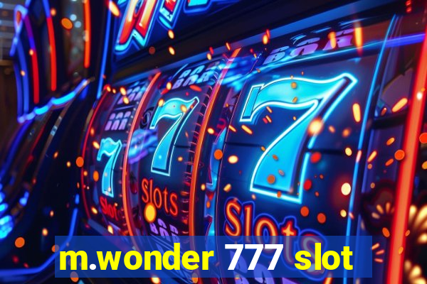 m.wonder 777 slot