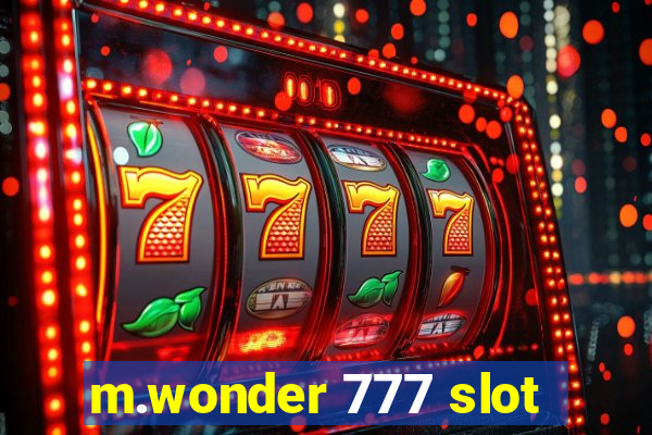 m.wonder 777 slot