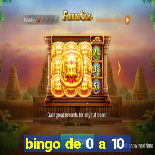 bingo de 0 a 10