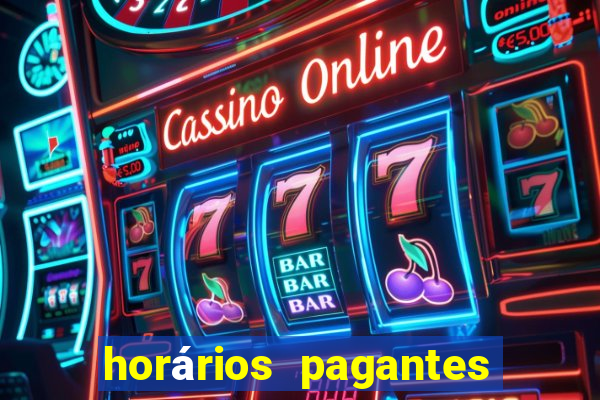 horários pagantes do fortune tiger