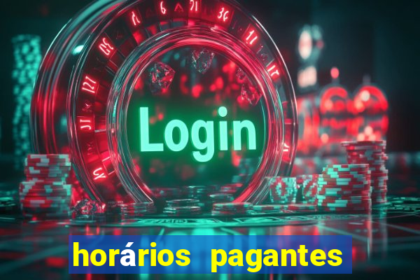 horários pagantes do fortune tiger